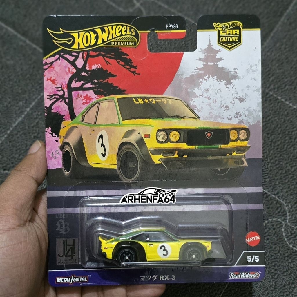 Hotwheels Premium Mazda RX3 LBWK Japan Historics 4
