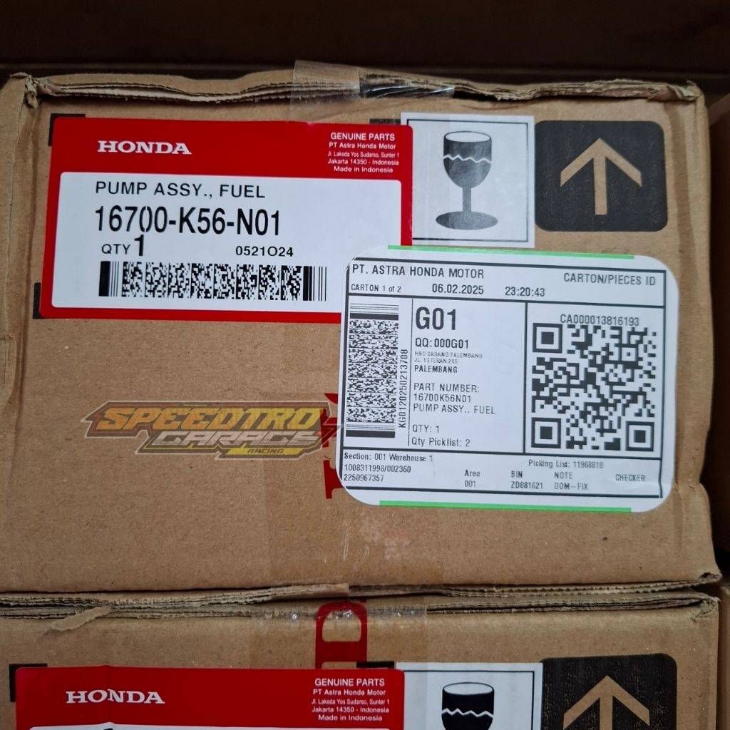 FUEL PUMP POMPA BENSIN MOTOR HONDA SONIC 150 (2015) 16700-K56-N01