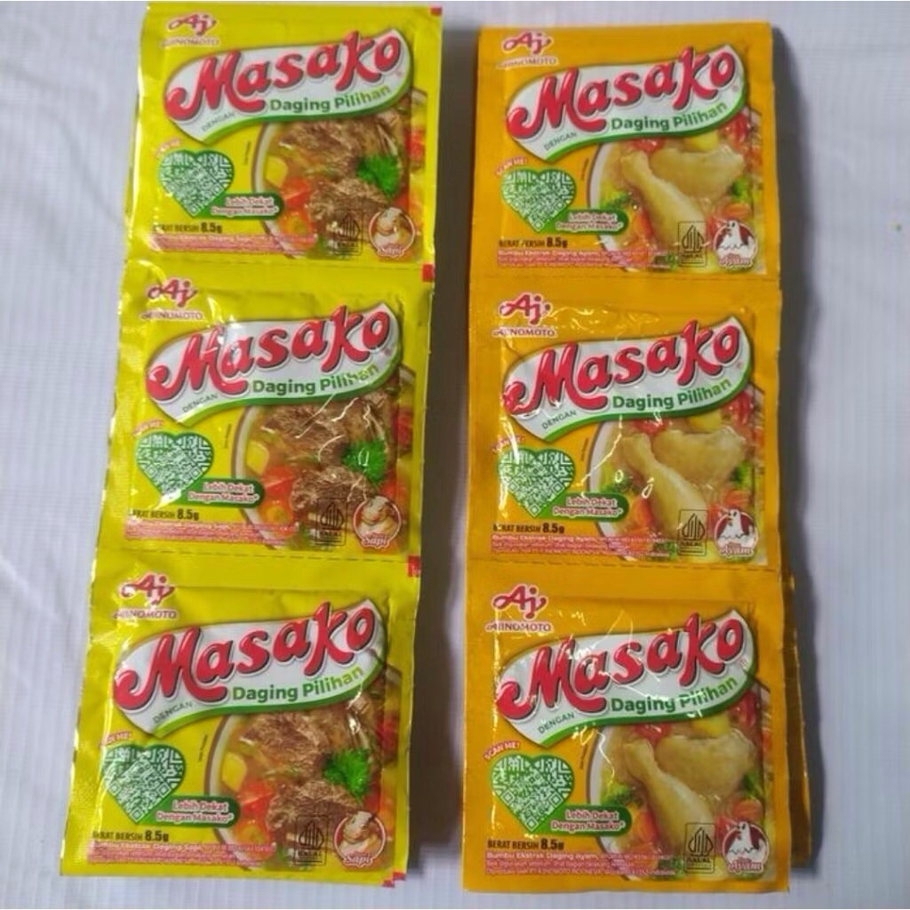 

Masako 2renteng 8,5gr isi 24 sachet