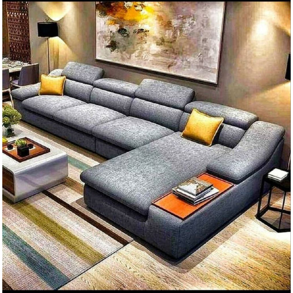 sofa ruang tamu modern 2025 sofa minimalis sofa lshape sofa free bantal
