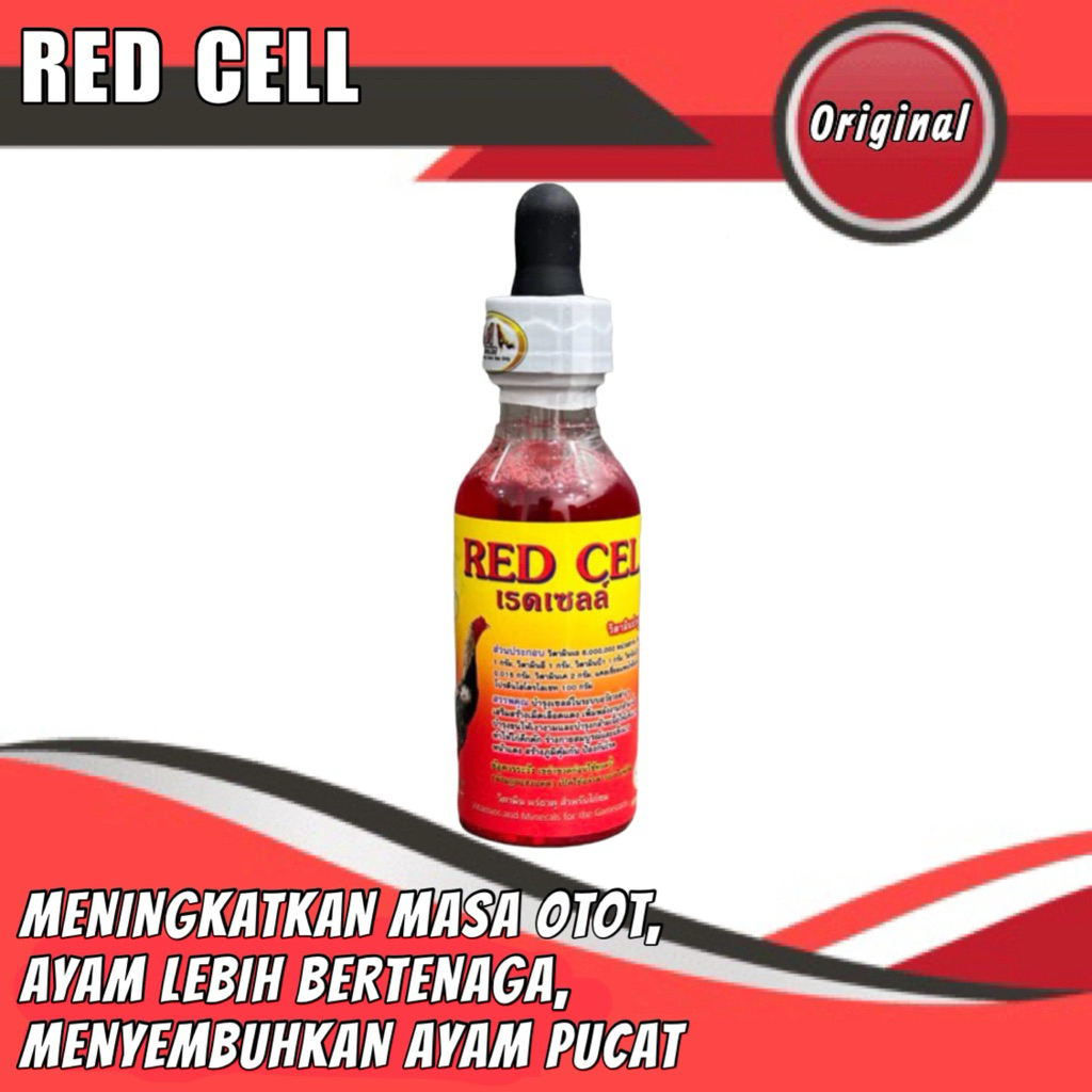 RED CELL Multivitamin ayam laga original Thailand isi 60ml