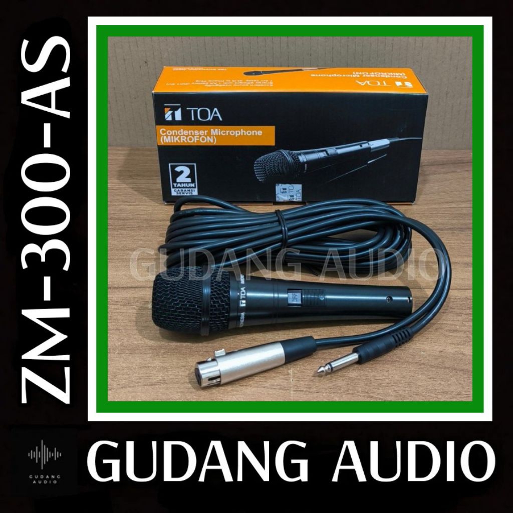ZM-300 MICROPHONE CONDENSER TOA ZM-300 MIKROFON KONDENSOR ZM 300 MIC KABEL TOA ORIGINAL