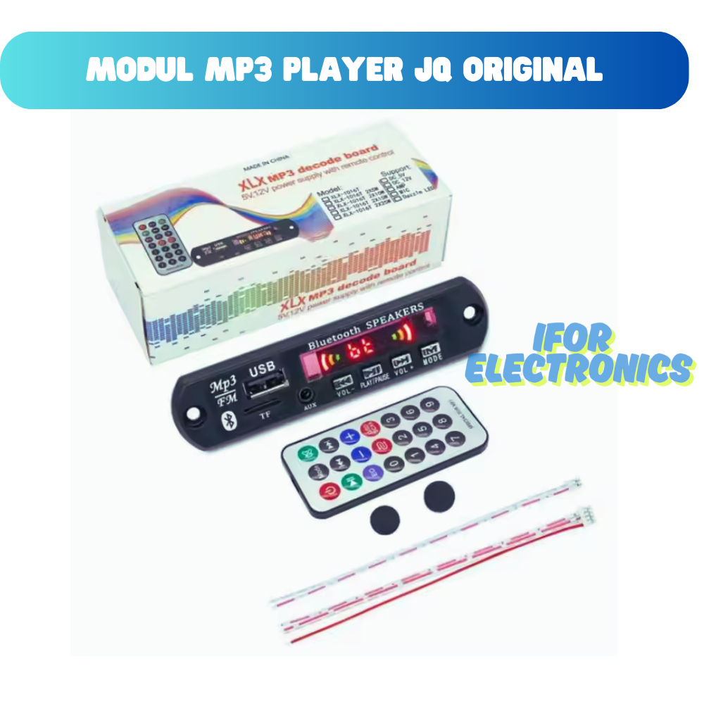 MODUL MP3 BLUETOOTh PLUS FM RADIO USB PEMUTAR MUSIC JQ ORIGINAL