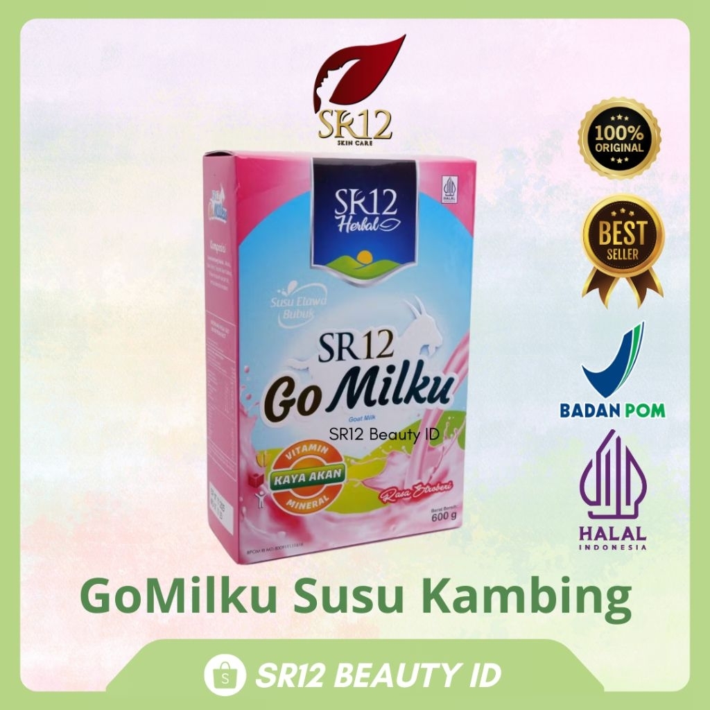 

SR12 - STROBERI Susu Bubuk GoMilku Go Milku SR12 Halal Susu Kambing Etawa Premium