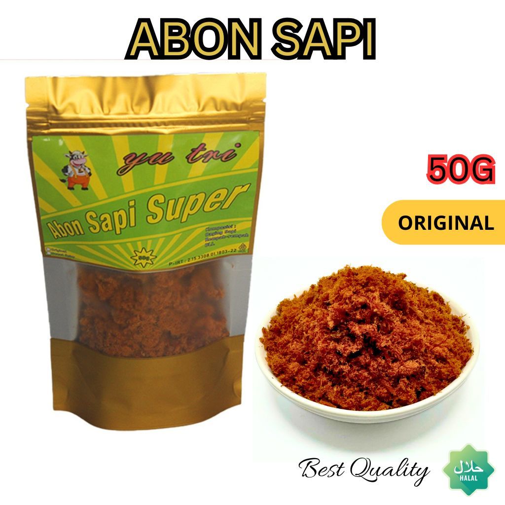

Abon Sapi 50gr Tanpa MSG, Pengawet & Pewarna Aman untuk MPAS| Abon Sehat Homemade Halal Lauk