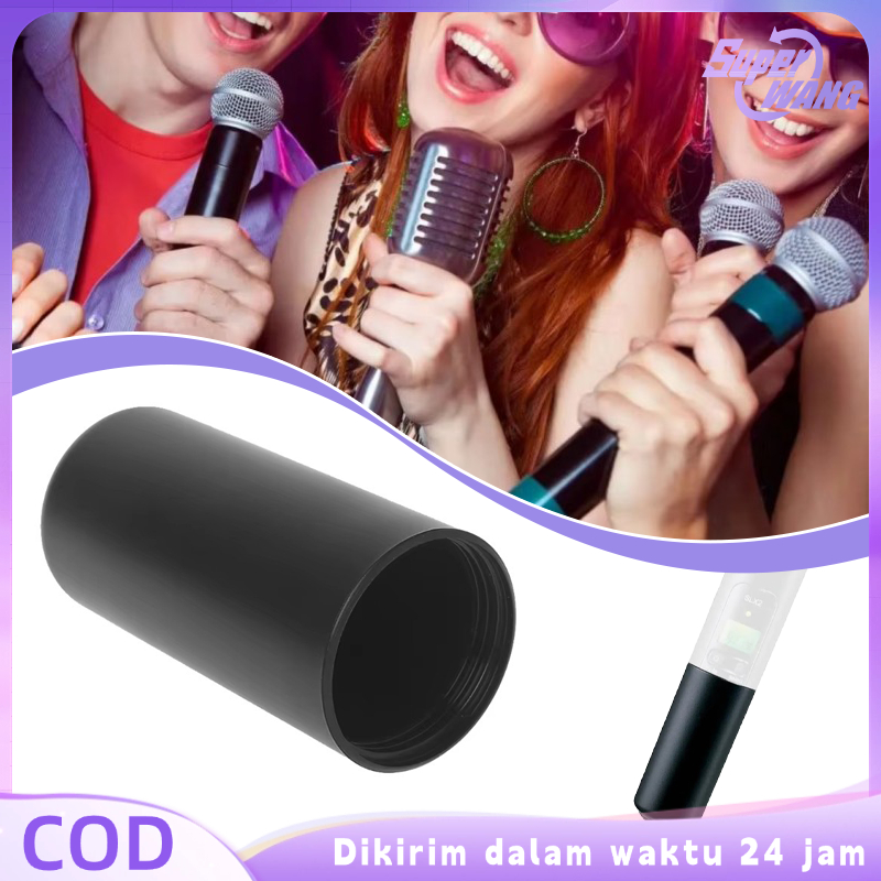 Cover Penutup Baterai Mic Wireless Hitam Cover Cup Sekrup Baterai Mic Untuk Shure PGX2 SM58 PG28 PGX