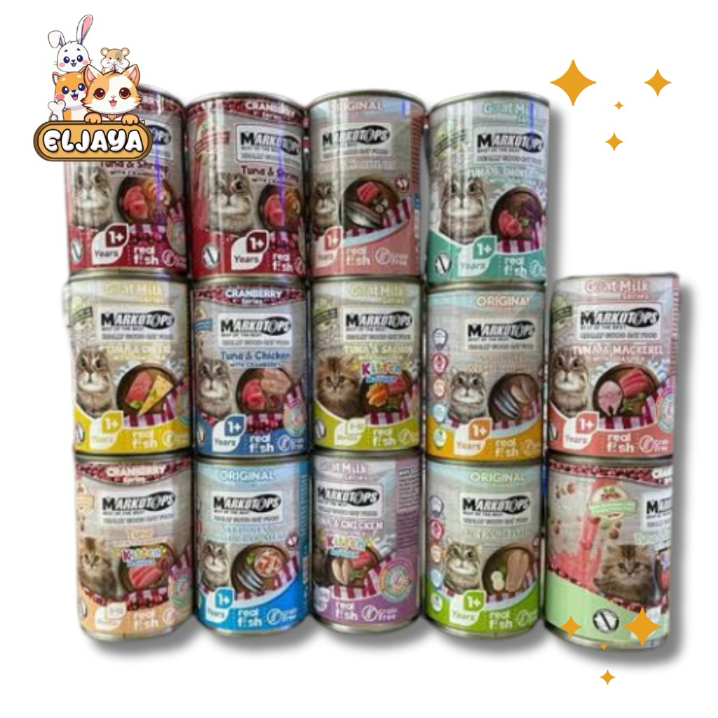 MARKOTOPS KALENG / MAKANAN BASAH KUCING / WET FOOD / CAT WET FOOD / MAKANAN KUCING BERNUTRISI