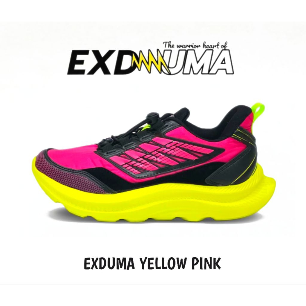 SEPATU EXDUMA YELLOW PINK ORI 2025/SEPATU CEWEK KEKINIAN