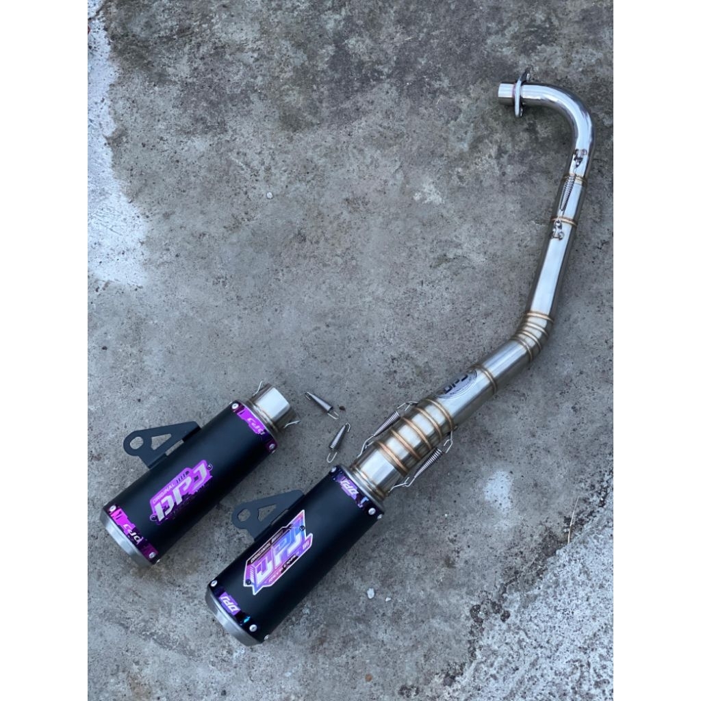 kenalpot dpj sleep engine 200cc jupiter vega supra kph grand fullset fullsystem original