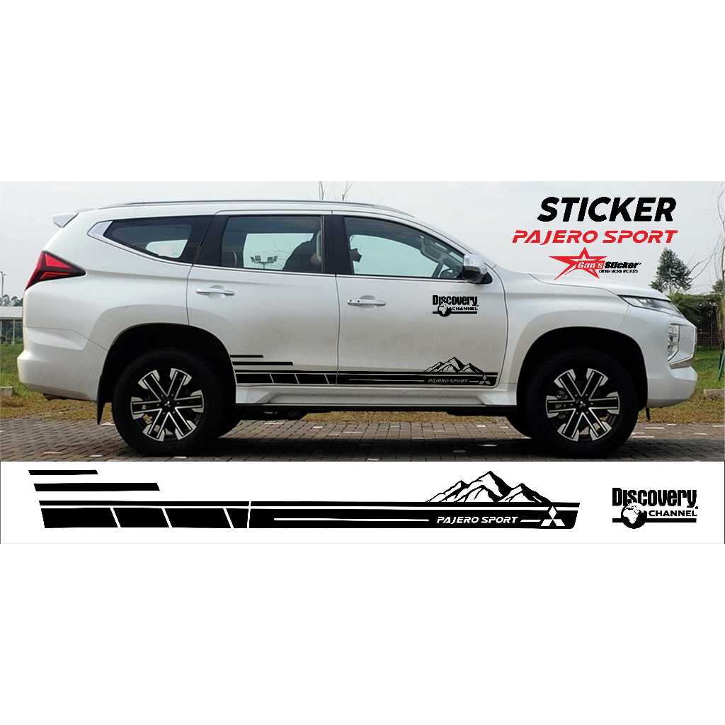 Sticker Pajero Sport Aksesoris Mobil Mitsubishi Pajero Sport