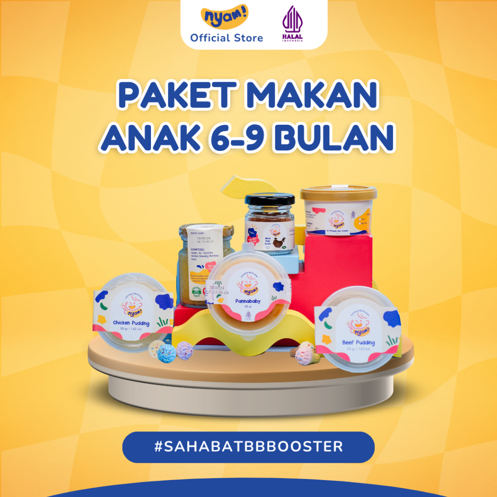 

NYAM BABY FOOD BUNDLING PAKET MPASI 6-9 BULAN | HOMEMADE | TANPA PENGAWET