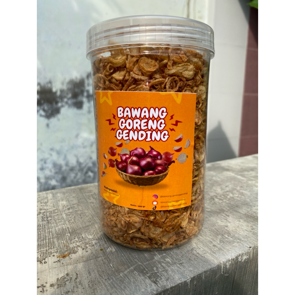 

Bawang goreng premium Asli (Tanpa campuran tepung)200 gram