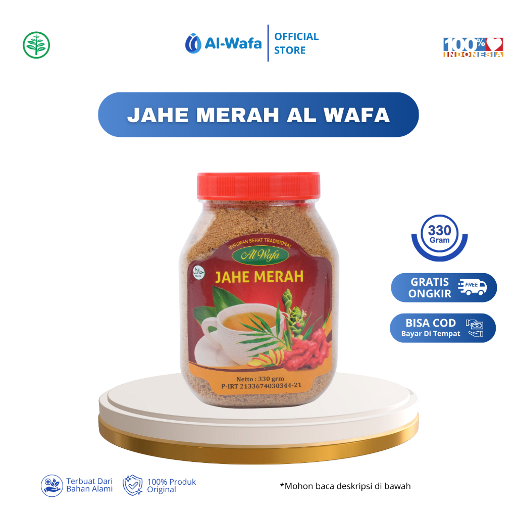 

Al WAFA Jahe Merah Bubuk Instan 330 GRAM