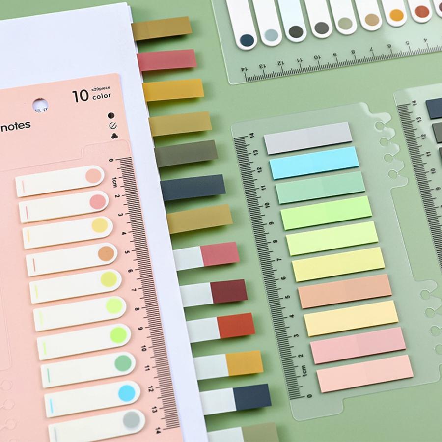 

Sticky Note Warna Neon Pet Untuk Pembatas Buku Penanda Memo Tempel Gradiasi Index Notepad Mini Kertas