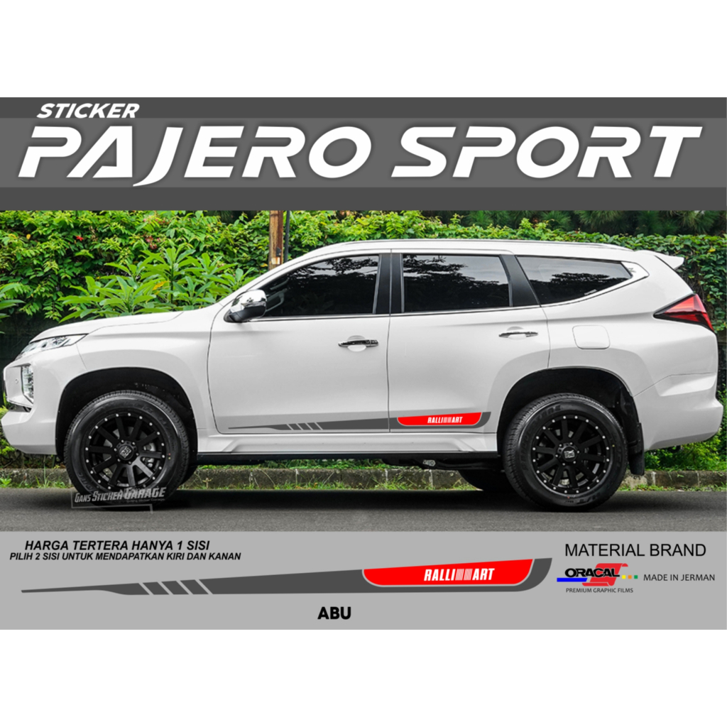 STICKER PAJERO SPORT AKSESORIS MOBIL PAJERO SPORT