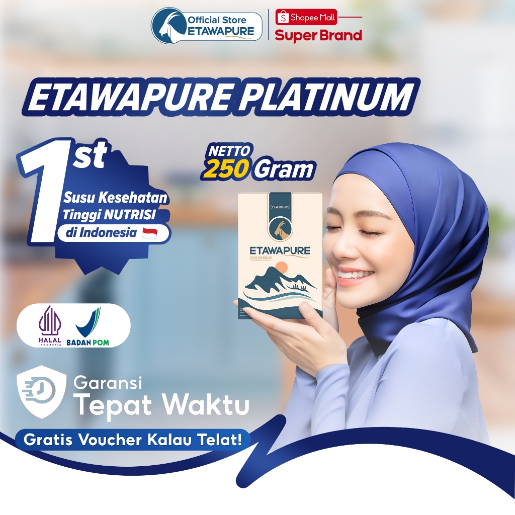 

Etawapure Susu Kambing Etawa Bubuk Kemasan 250 Gram