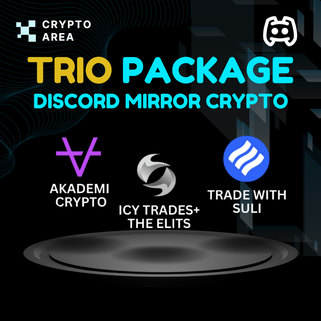 (TRIO PACKAGES) 3 Discord Mirror Kelas Crypto Akademi CryptoTrade With Suli, Icy Trades dll (100% AS