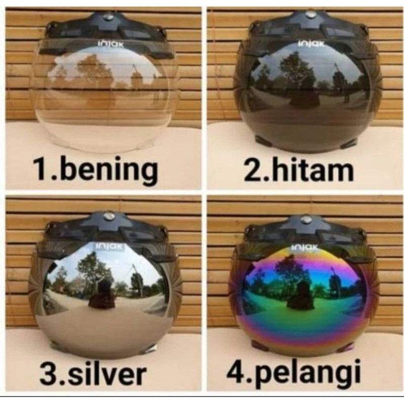 Kaca Helm Bogo Cembung Dewasa Permium / Kaca Helm Bogo Cembung