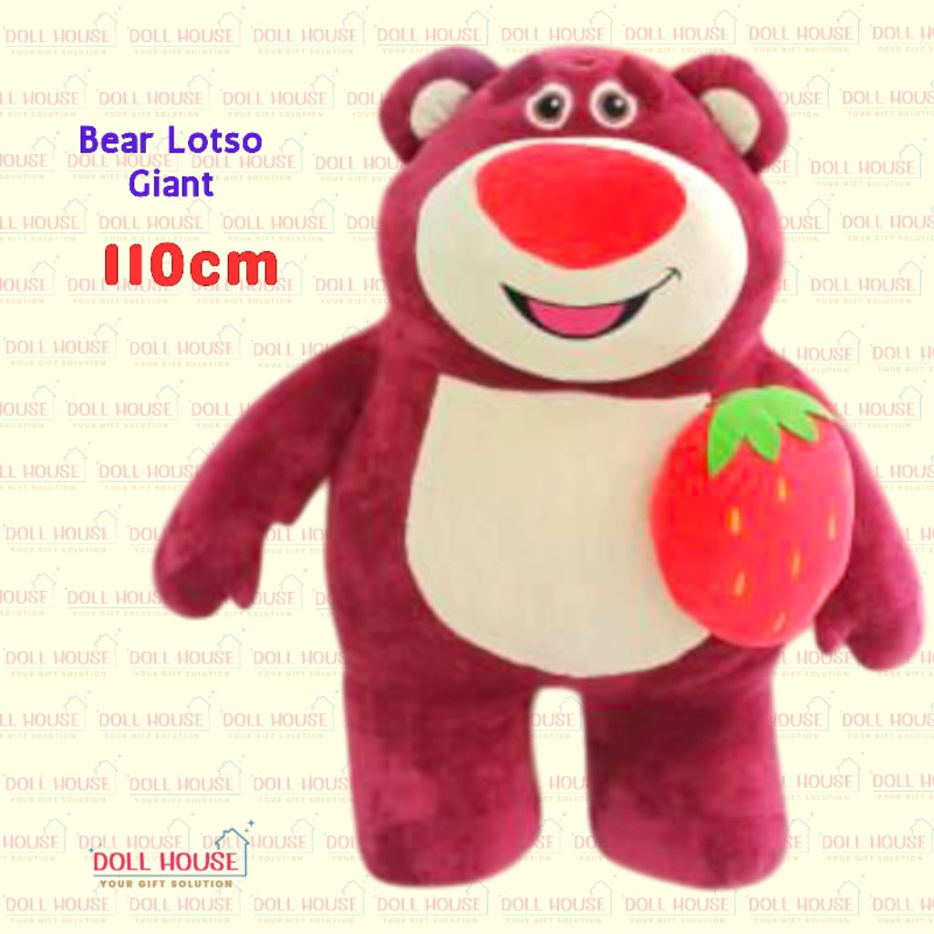 Boneka Viral  lotso Giant Toy story / Boneka Lotso /Boneka Lotso 1 Meter / Boneka Lotso Giant / Bone