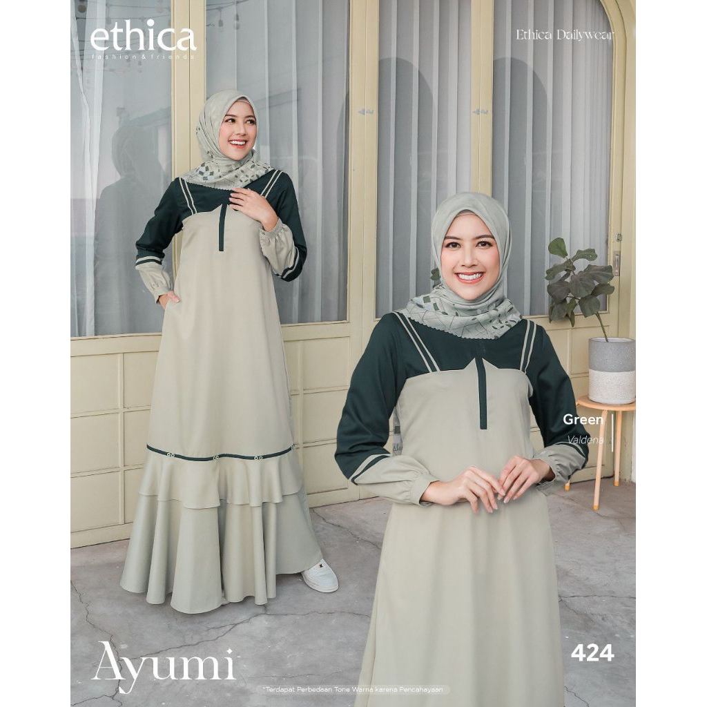 AYUMI 424 GAMIS ETHICA SIMPLE DAILY SIZE JUMBO