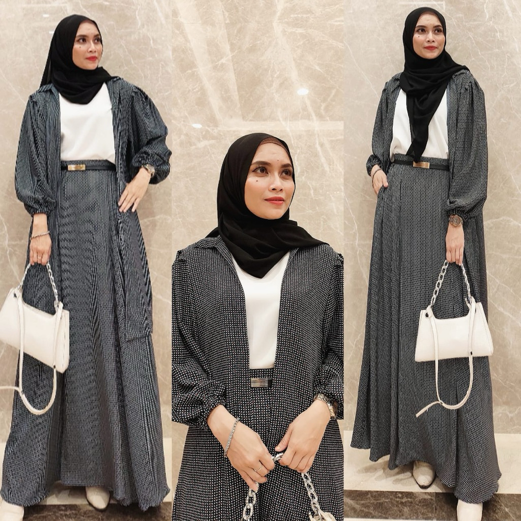 “ONE SET CLARA “ NEW READY QUEEN ATHAYA SET OUTER BLOUSE ZARA GARMENT