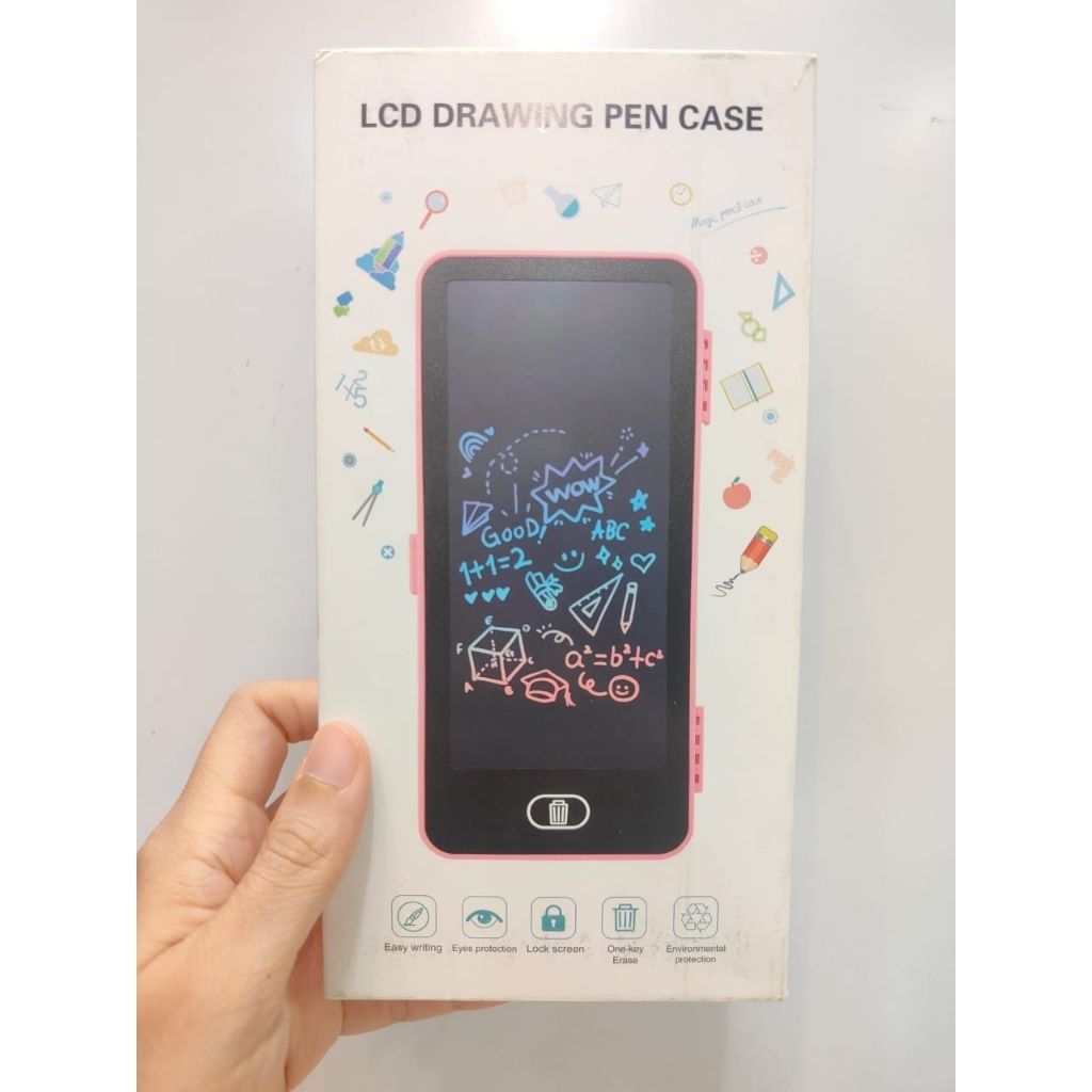 KIDZOONA - DRAWING PAD KOTAK PENSIL LCD DRAWING PEN CASE KOTAK PENSIL ANAK DENGAN DIGITAL PAD