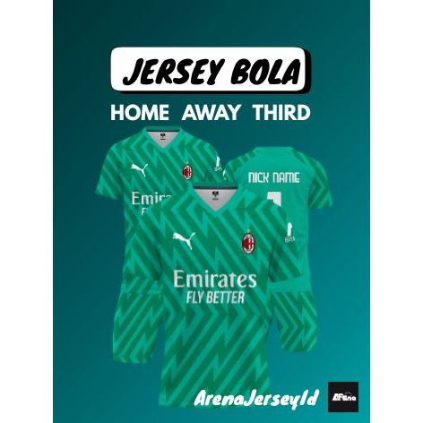 JERSEY KIPER AC MILAN 2023-2024 GRATIS CUSTOM NAMA DAN NOMOR FULL PRINTING-CH ARGENTINA GK 2023