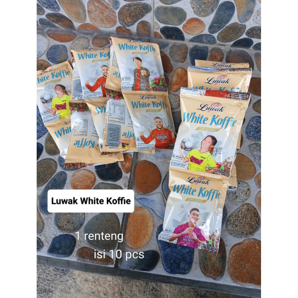 

[ isi 10 pcs ] Luwak White Koffie Original/Minuman Serbuk Renteng