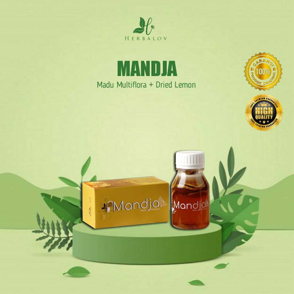 

Madu Mandja dicampur lemon dari herbamour