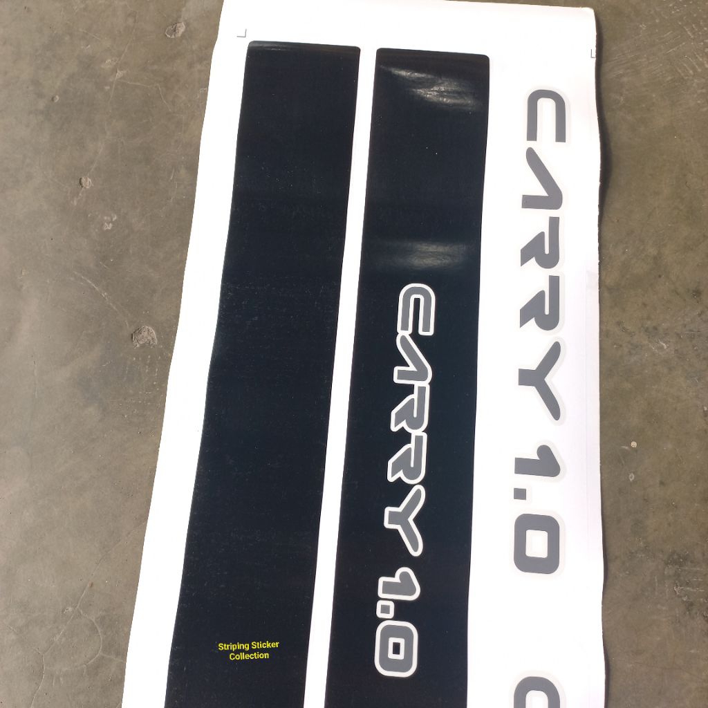 Sticker Pintu Depan Mobil Carry 1.0 Hitam Dop Doff Kanan Kiri