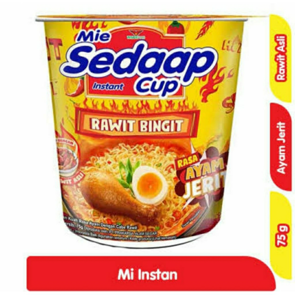 

Mie sedaap cup ayam jerit rawit bingit