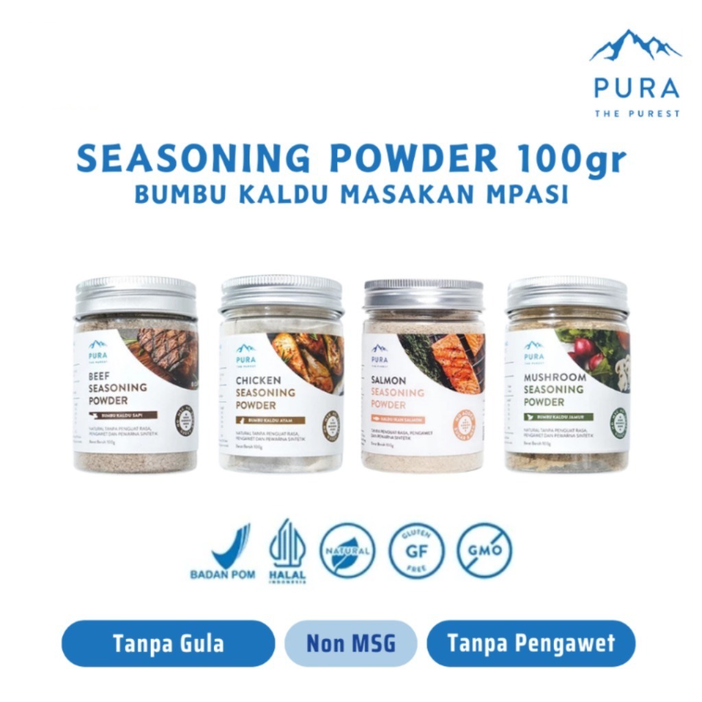 

Pura Seasoning Powder Kaldu Asli MPASI Non MSG Tanpa Gula 100gr