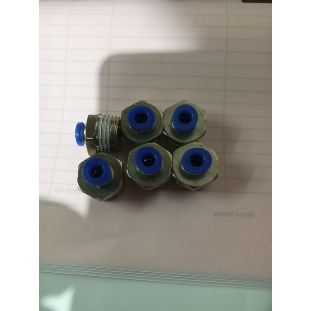 Fitting pneumatic Nepel pneumatic lurus pc 8mmx1/4