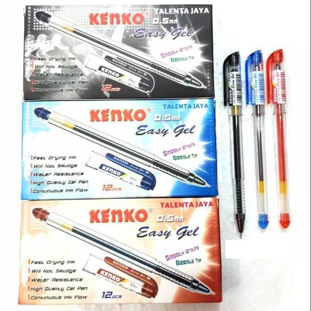 

Pulpen Kenko Easy Gel Per Kotak (Isi 12 Pcs)