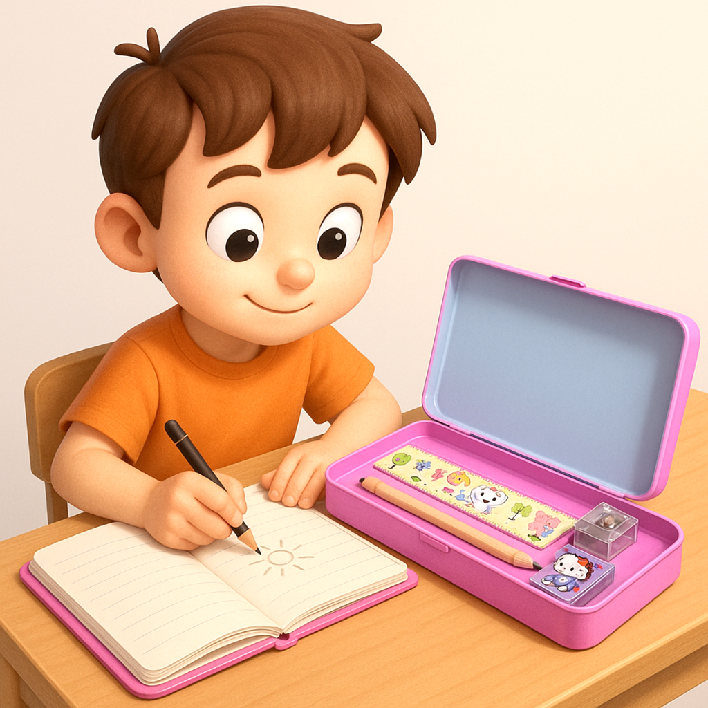 

Promo Atk Kotak Pensil Kaleng Ad118 Study Set Pencil Case Isi Kumplit Pensil Terdapat Penggaris Anak