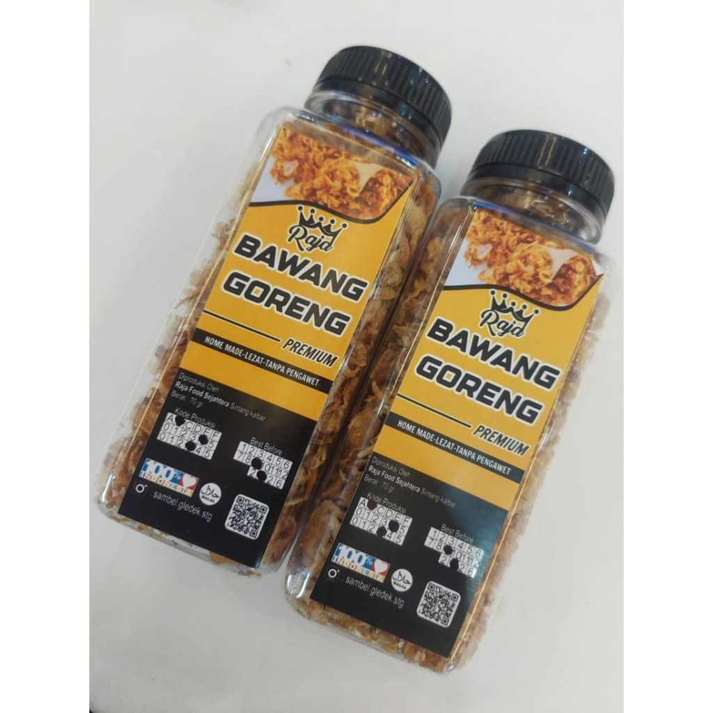 

Raja Bawang Goreng Premium Bundling 2 Botol @70gr x 2 botol