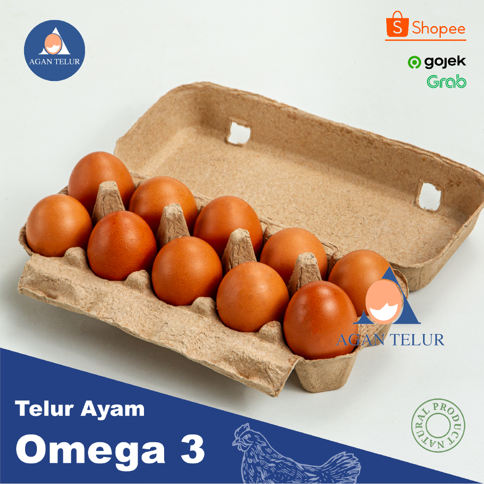 

Telur Ayam Negeri Omega Super Per 10 Butir/ Box