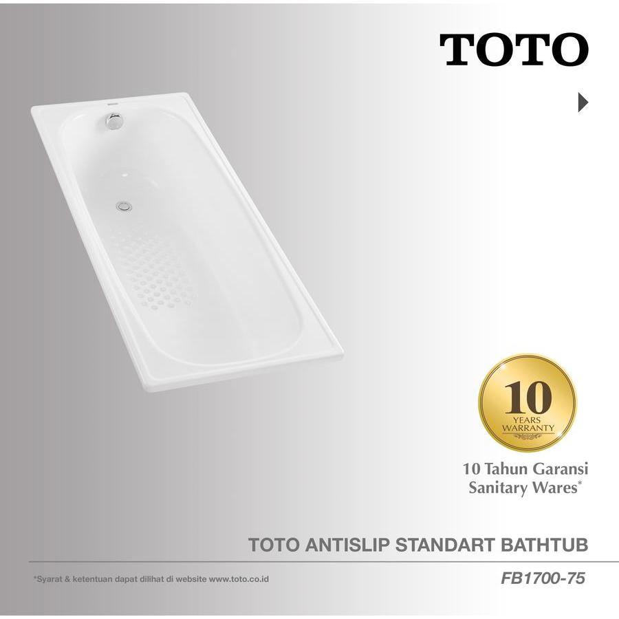Bathtub Tanam TOTO FB1700-75 Komplit Set
