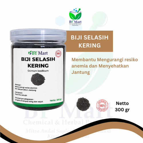 

BY KIMIAHERBAL Biji Selasih Kering Tanpa Campuran / Obat herbal Mengurangi Resiko Anemia