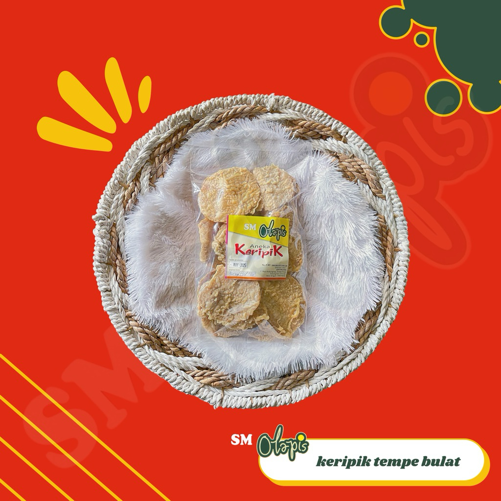

KERIPIK TEMPE BULAT 500 GRAM