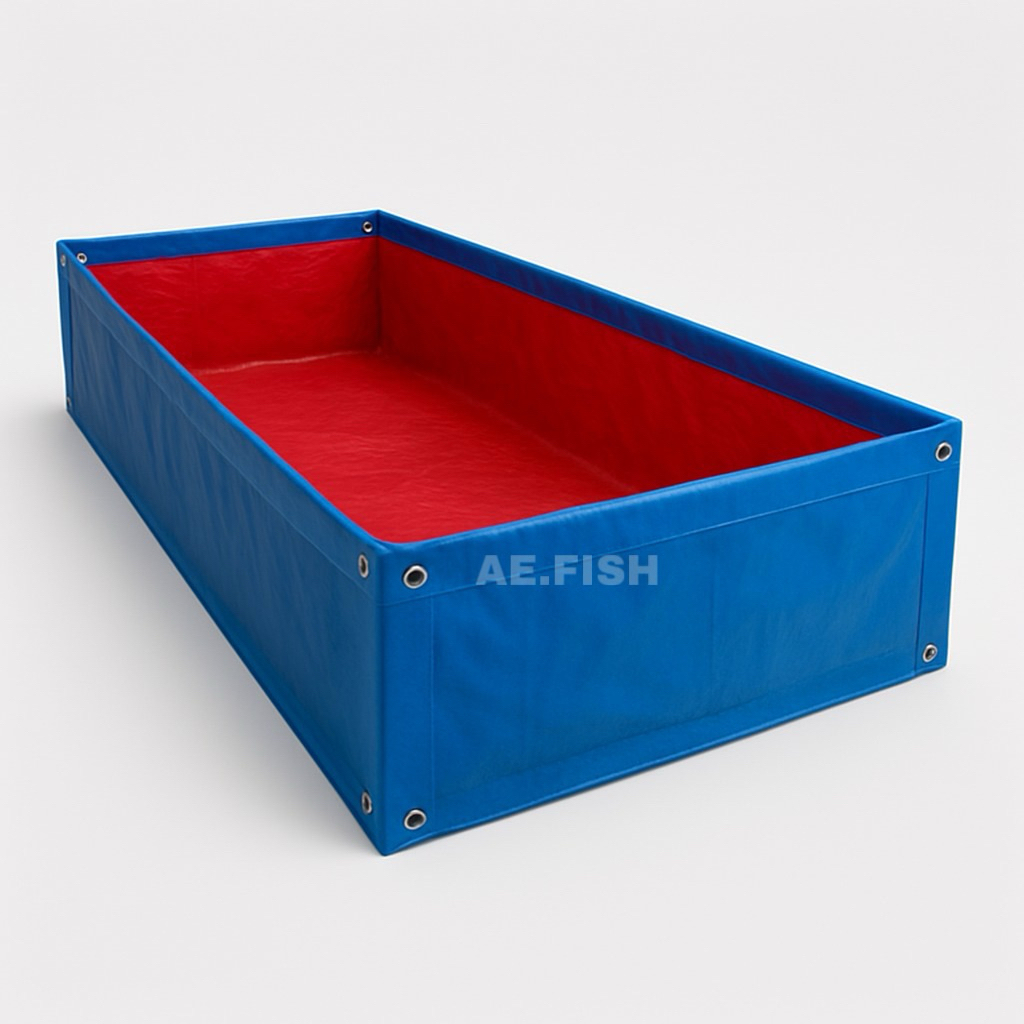 Kolam Terpal ikan hias korean terpal kolam ikan budidaya cupang Guppy nila warna random