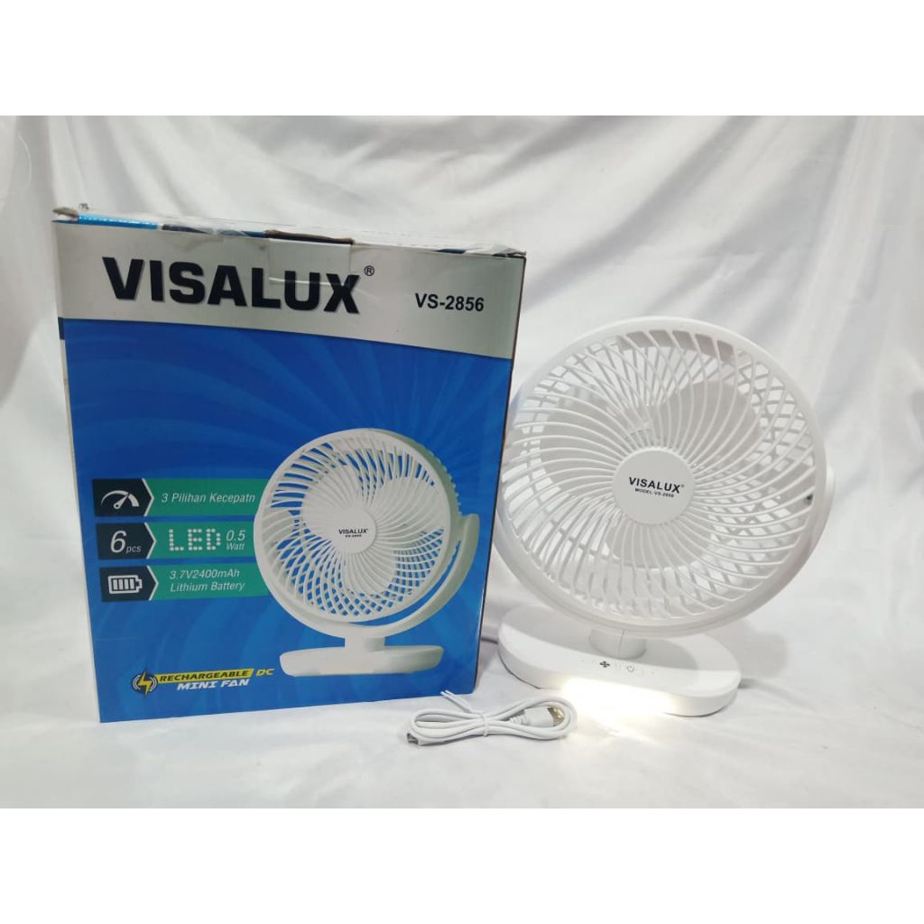 Emergency fan DC VS 2857 bisa buat kipas dan lampu emergency 7 inchi Merk visalux Batam