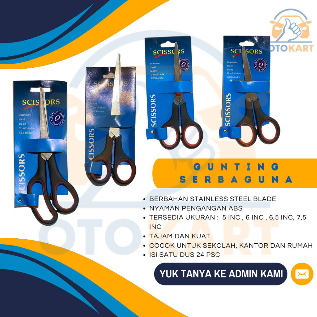

Scissors Gunting Stainless Steel / Gunting Multifungsi / Gunting SCISSORS Tajam dan Anti Karat