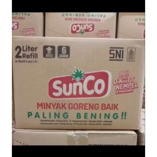 

minyak goreng sunco 2ltr 1 dus(isi 6)
