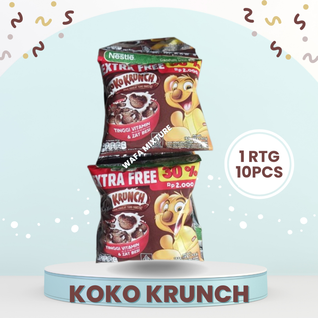 

KOKO KRUNCH RENCENG ECER RP. 2000 an ( ISI 10 SACHET X 25 GRAM)
