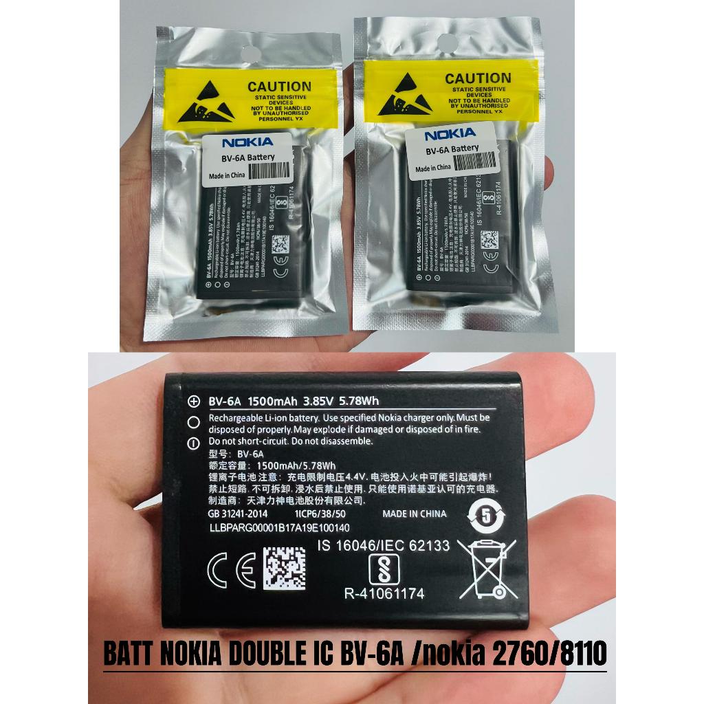 BV-6A / BV6A BATT Batre Battery HP Nokia 2760 / 2720 / 8110 Nokia Pisang Reborn BV-6A BV6A Original 