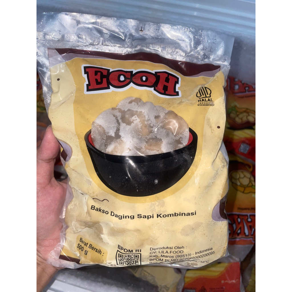 

Bakso Sapi Ecoh 500gr isi 50