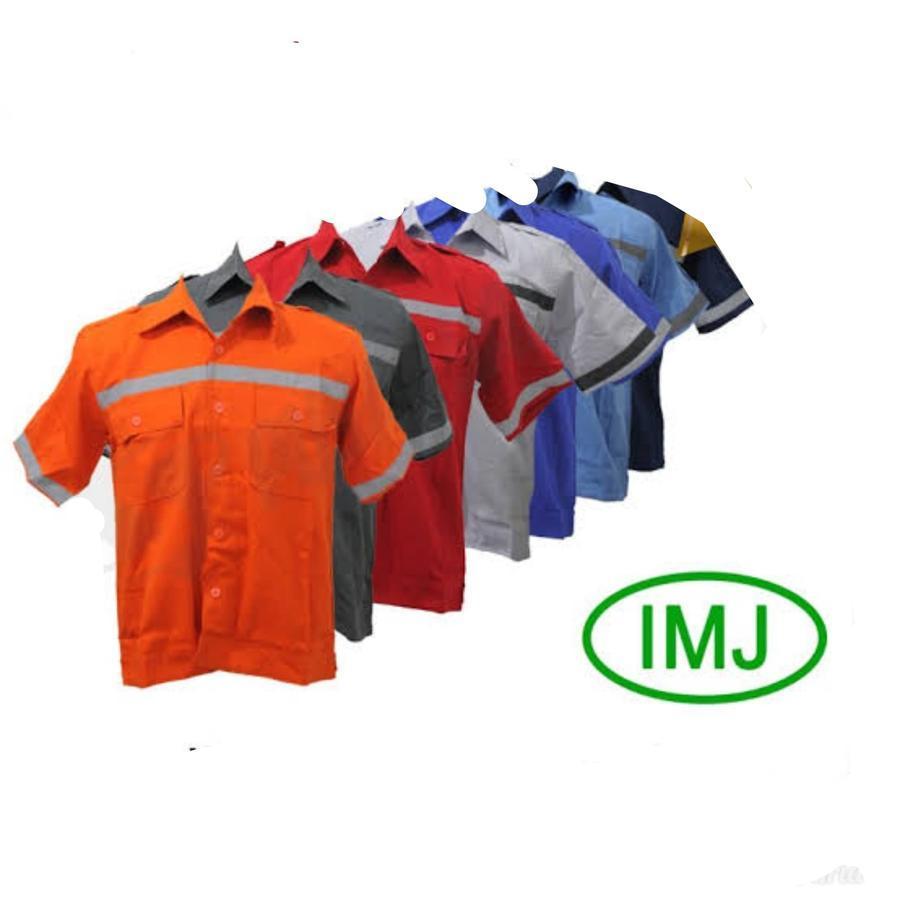 Baju Kerja Safety Lengan Pendek IMJ / Wearpack Atasan baju kerja pria