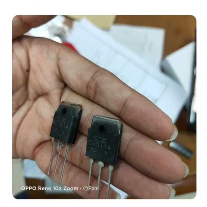 RF5195 sanken a2151a c6011a 2sa2151a 2sc6011a a2151 c6011 original pair by PCM LTC GLODOK