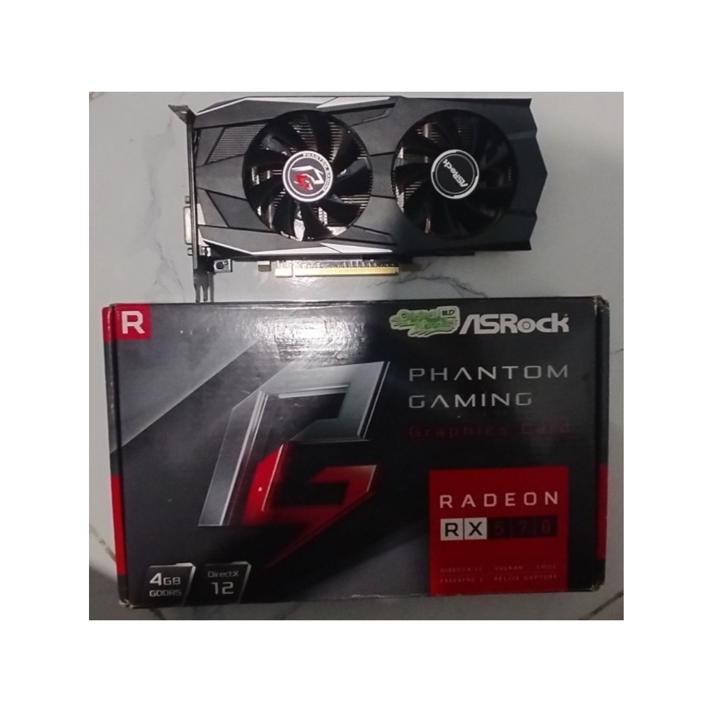 VGA ASRock RX 570 4GB Fullset